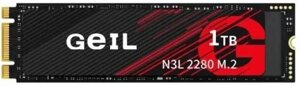 SSD накопитель GeIL N3L 1ТБ, M. 2 2280, SATA III, M. 2 [n3lwk09i1tbd]