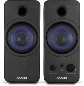 Колонки Bluetooth Sven 431, 2.0, черный [sv-016296]