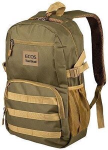 ECOS Рюкзак MB-04, цвет: тёмно-зелёный, объём 30л 105589