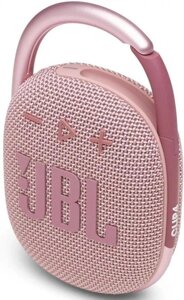 Колонка портативная JBL Clip 4, 5Вт, розовый [jblclip4pink]