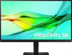 27" Монитор Samsung ViewFinity S6 S27D604UAIXCI, 2560x1440, IPS, 100Гц, 1хHDMI, 1хDP, 1хType-С, черный