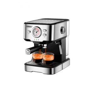 Рожковая кофеварка эспрессо бойлерная ручная с капучинатором Hibrew CM5403 серебристая
