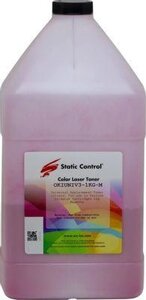 Тонер STATIC CONTROL OKIUNIV3-1KG-M, для Oki C3300N/5500, пурпурный, 1000грамм, флакон