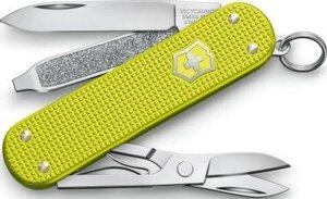 Складной нож Victorinox Alox Classic, функций: 5, 58мм, желтый , коробка подарочная [0.6221. l23]