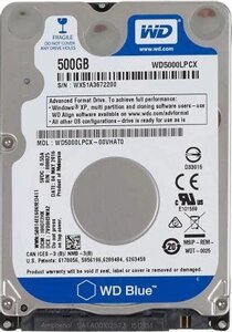 Жесткий диск WD Blue WD5000LPCX, 500ГБ, HDD, SATA III, 2.5