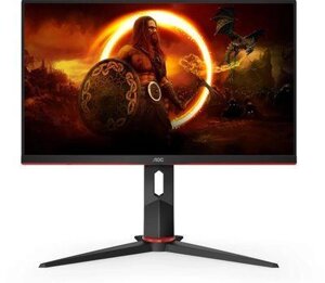 Монитор AOC Gaming 24G2SPU 23.8", черный/красный