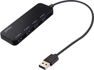 PERFEO (PF D0803) USB-HUB 4 Port, (PF-H047 Black) чёрный