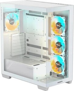 Корпус ATX Gigabyte GB-C500PI ST, Midi-Tower, без БП, белый [28300-c500w-1ckr]