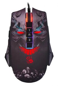 Мышь A4TECH Bloody P85s Skull, игровая, оптическая, проводная, USB, рисунок [p85s skull activated]