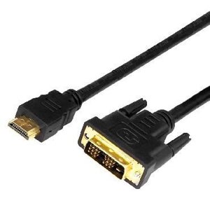 REXANT (17-6304) ШНУР HDMI - DVI-D С ФИЛЬТРАМИ, ДЛИНА 2 МЕТРА (GOLD) (PE ПАКЕТ)