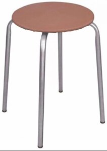 Табурет стулья для кухни NIKA Эконом ТБ3 бежевый круглая табуретка