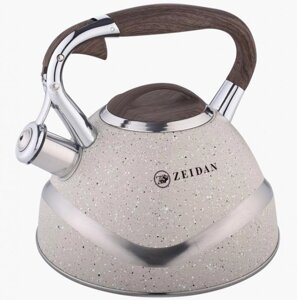 Чайник со свистком ZEIDAN Z-4369 из нержавеющей стали 3 литра для газовой индукционной плиты