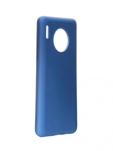 Чехол для мобильного телефона Huawei Mate 30 силиконовый синий DF hwOriginal-05