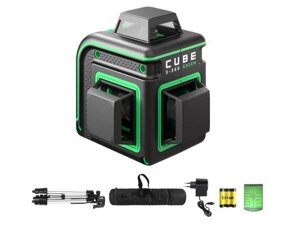 Строительный нивелир ADA Cube 3-360 Green А00573 зеленый луч лазерный уровень прибор построитель плоскостей