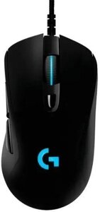 Мышь Logitech G403 HERO, игровая, оптическая, проводная, USB, черный [910-005634]