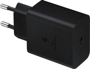 Сетевое зарядное устройство Samsung EP-T4510, USB type-C, USB type-C, 3A, черный [ep-t4510xbegru]