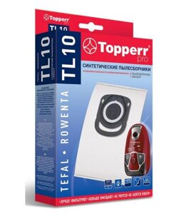 TOPPERR 1428 TL10 Пылесборник синтетический для пылесоса Tefal, Rowenta (ZR200540,.720,.940) 4 шт. в ед.