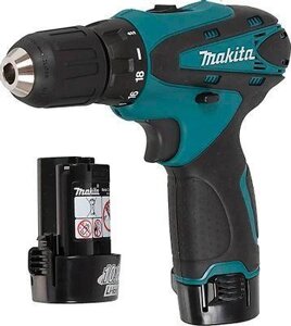 Шуруповерт Makita DF330DWE, 1.3Ач, с двумя аккумуляторами