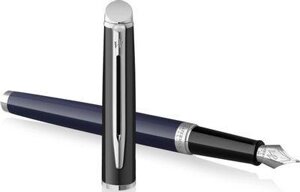 Ручка перьев. Waterman Hemisphere Colour Blocking (2202847) Blue/Black CT F ст. нерж. подар. кор.