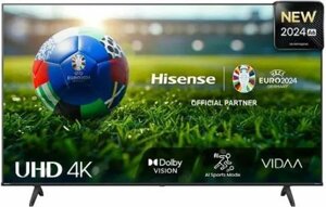 Телевизор 50 дюймов HISENSE 50A6N SMART TV 4K Ultra HD безрамочный