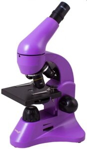 Детский школьный микроскоп для детей LEVENHUK RAINBOW 50L AMETHYST Аметист
