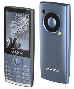 Кнопочный мобильный телефон MAXVI P19 синий