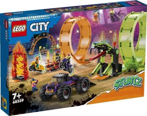 Конструктор LEGO City 60339 Трюковая арена Двойная петля