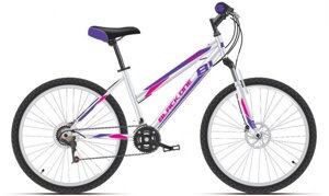 Велосипед для взрослых женский BLACK ONE Alta 26 D белый/розовый скоростной рама 18" HQ-0005364