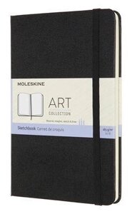 Блокнот Moleskine Art Sketchbook, 88стр, твердая обложка, черный [artqp054]