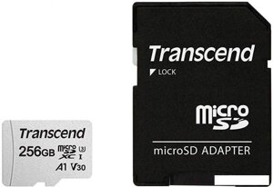 Карта памяти Transcend microSDXC 300S 256GB (с адаптером)