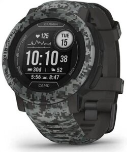 Смарт-часы Garmin Instinct 2, 23мм, 1.3", камуфляж/темно-серый [010-02626-03]