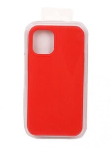 Чехол для телефона APPLE iPhone 12 силиконовый красный бампер 18007 Айфон