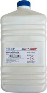 Тонер CET NF5Y, для Konica Minolta Bizhub C220/280/360, желтый, 500грамм, бутылка