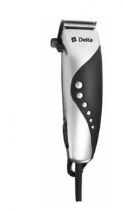 Проводная машинка для стрижки волос бороды DELTA DL-4049 серебро сетевая профессиональная парикмахерская