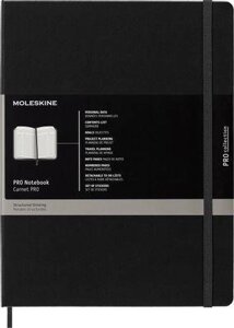 Блокнот Moleskine Professional, 192стр, твердая обложка, черный [propfntb4hbk]