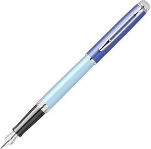 Ручка перьев. Waterman Hemisphere Colour Blocking (2179924) Blue CT F ст. нерж. подар. кор.