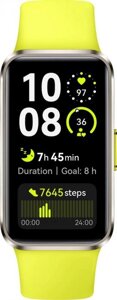 Фитнес-трекер Huawei Band 10 Nora-B29F, 1.47, серебристый / зеленый [55020elc]