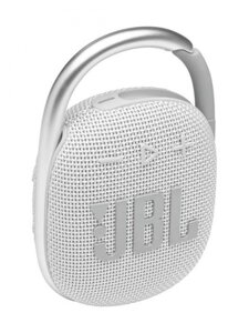 Маленькая блютуз портативная колонка JBL Clip 4 White JBLCLIP4WHT беспроводная Bluetooth