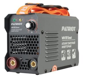 Аппарат сварочный инвертор PATRIOT WM 181SMART MMA электродный ручной сварочник инверторная дуговая сварка