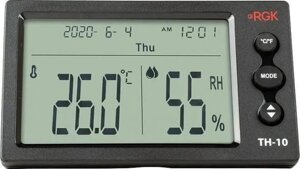 Термогигрометр RGK TH-10 портативный черный (778596)