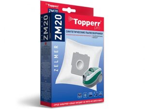 Пылесборники синтетические Topperr ZM 20 4шт + 1 фильтр для Zelmer