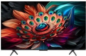 50" Телевизор TCL 50C655, QLED, 4K Ultra HD, черный, СМАРТ ТВ, Google TV