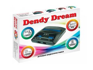 Стационарная детская игровая приставка к телевизору Dendy Dream 300 игр Денди Сюбор 8 бит для детей 90х