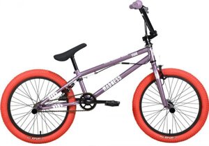 Трюковой велосипед bmx 20 дюймов для триала фристайла мальчиков детей ригид STARK Madness бмх 2 фиолетовый