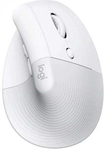 Мышь Logitech Lift, вертикальная, оптическая, беспроводная, USB, белый [910-006486]