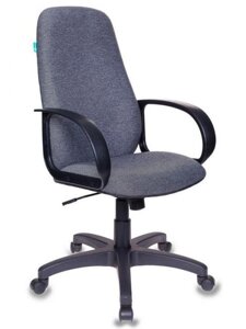 Компьютерное тканевое кресло Бюрократ CH-808AXSN серое 1012993 эргономичное офисное из ткани для руководителя