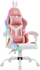 Игровое (геймерское) кресло Defender Ideal (белый/розовый)