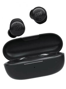 Беспроводные TWS наушники QCY T17 BH21Q17A сенсорные блютуз черные вкладыши игровые с микрофоном для телефона