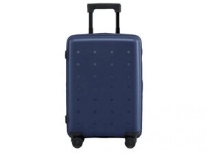 Дорожный пластиковый чемодан на 4 колесах колесиках с ручкой Xiaomi 20 Youth Version синий ручная кладь