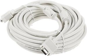 Кабель VGA DB15 (m) - DB15 (m), ферритовый фильтр , 15м, серый [cable15]